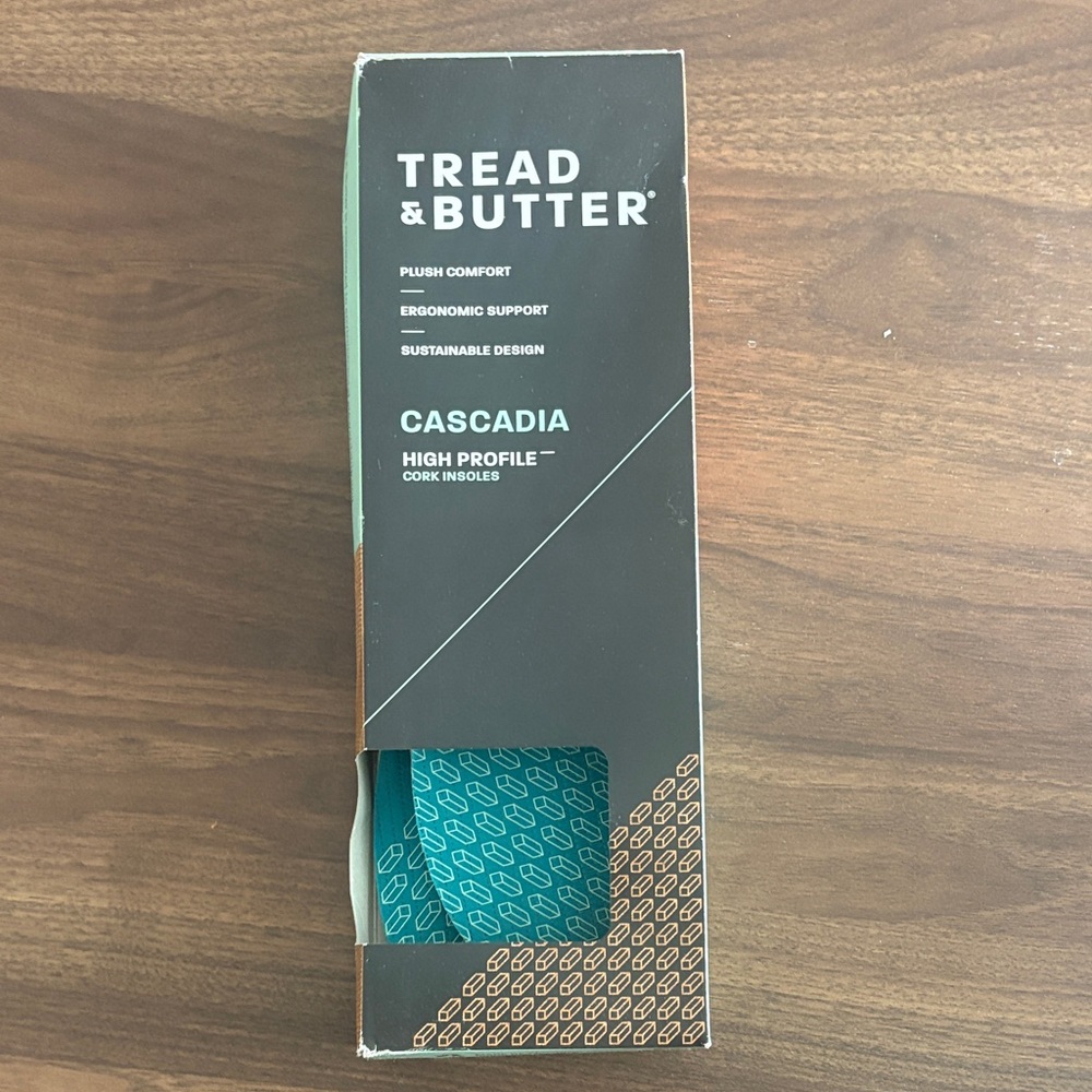 Cascadia High Profile Cork Insoles - Teal